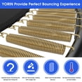 thumbnail image 4 of YORIN Trampoline for 3-4 Kids, 10FT Trampoline for Adults with Enclosure Net, Basketball Hoop, Ladder, 1000LBS Outdoor Recreational Trampoline with Light, Sprinkler, Socks, Heavy Duty Round Trampoline, 4 of 8