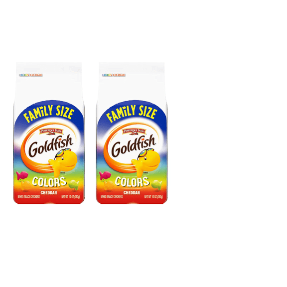 Pepperidge Farm Goldfish Colors Cheddar Crackers pack of 2