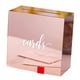 thumbnail image 2 of Caja grande de acrílico para tarjetas, hucha de acrílico para bodas, caja DIY para recepción de bodas rosa áurea, 2 of 9