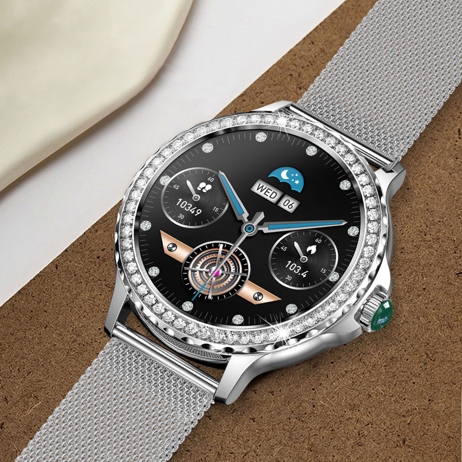 Women's Smart Watch 1.3 Inch Smart Watch For Android And IOS Phones IP68 Water Fitness Watch Voice Features For Women And Men