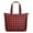 Red And White, variant on Red Black Plaid Checkered Pattern Travel Tote Bags for Women Carry On,Large Weekender Bags for Women Travel,Multi Functional Duffle Bag for Work,Shopping,Sports