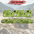 thumbnail image 3 of FKELYI St.Patrick's Day Green Shamrock Leaf Print Anti-Dust Mule Bench Seat Cover Backrest Cover UTV ATV Accessories Waterproof Powersports Seats Covers UTV Interior Decor, 3 of 7