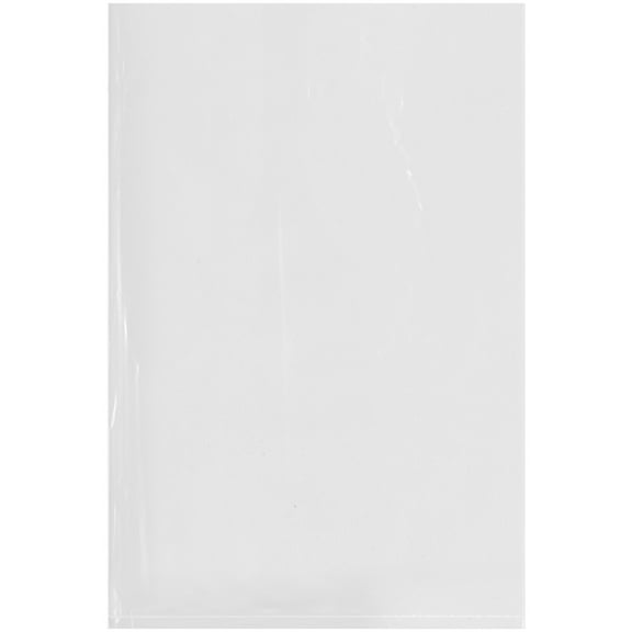 Plymor 8" x 12" (Pack of 100), 1.25 Mil Flat Open Clear Plastic Poly Bags
