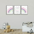 thumbnail image 3 of 3Pcs Rainbow Nursery Canvas Wall Art Boho Pink Cute Inspirational Wall Decor Pictures Kids Room Posters Prints for Nursery Kids Teens Playroom Room Boys Girls Bedroom Decoration, 3 of 5