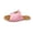 Pink, variant on JeashCHAT Slip On Slide Sandals for Women Women's Flat Shoes Ladies Beach Sandals Summer Non-Slip Causal Slippers (Pink)