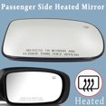 thumbnail image 4 of Cristal de espejo retrovisor calefactable del lado del pasajero Mydugia 68101146AA, 4 of 6