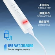 Tartar Remover & Electric Toothbrush Combo, Dental Scaler, Oral Clean Kit 2 in 1, 5 Cleaning Modes, 3 Brush Head, IPX6 Waterproof for Teeth Whitening and Gum Health, Black