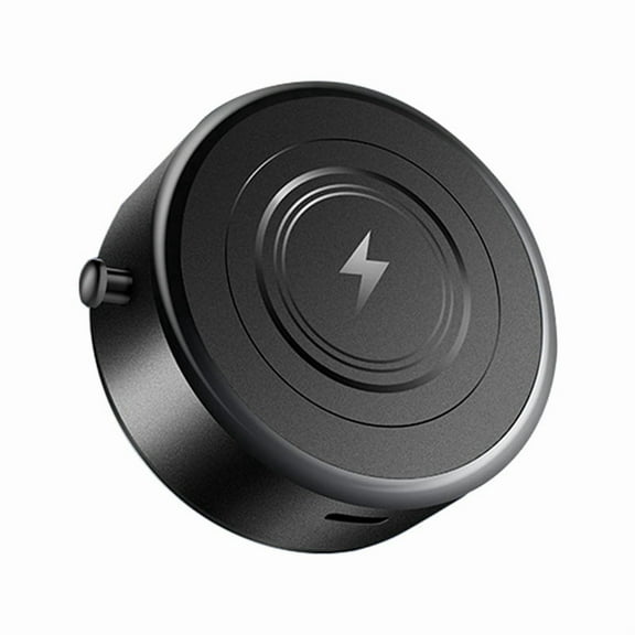 15W Wireless Charging Intelligent Mobile Phone Holder Magnetic Vacuum Adsorption Car Wireless Fast Charging Black