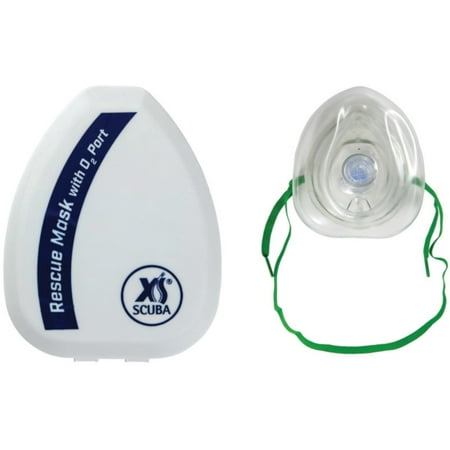 XS Scuba Pocket Rescue Mask with Case (Best Scuba Mask Defogger)