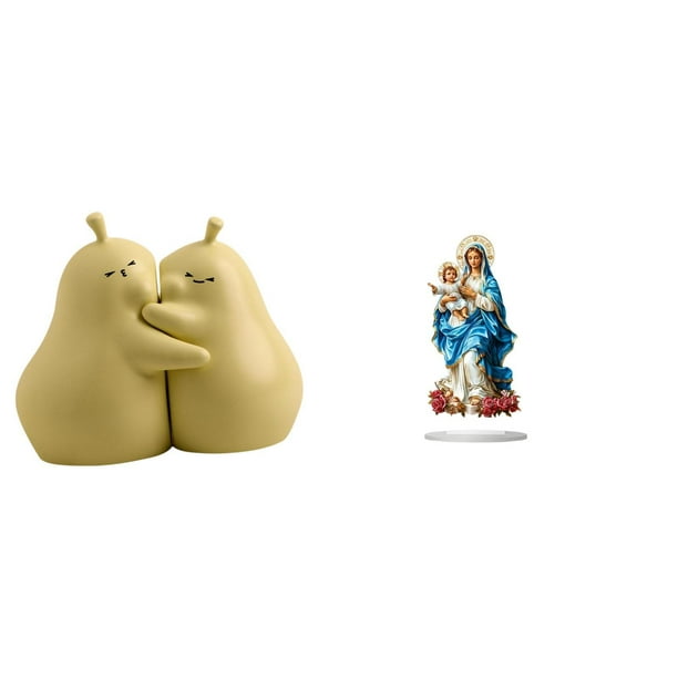 Soporte Para Libros De Cerámica Con Forma De Pera Abrazada Y Decoración De Escritorio Acrílica 2D. Adorno único Para Estantería, Regalo Para El Hogar, La Mesa, La Chimenea O Cualquier
