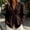 Brown, variant on **Womens Belted Shoulder Pad Blazer, Solid White Long Sleeve Casual Work Jacket**,Size M