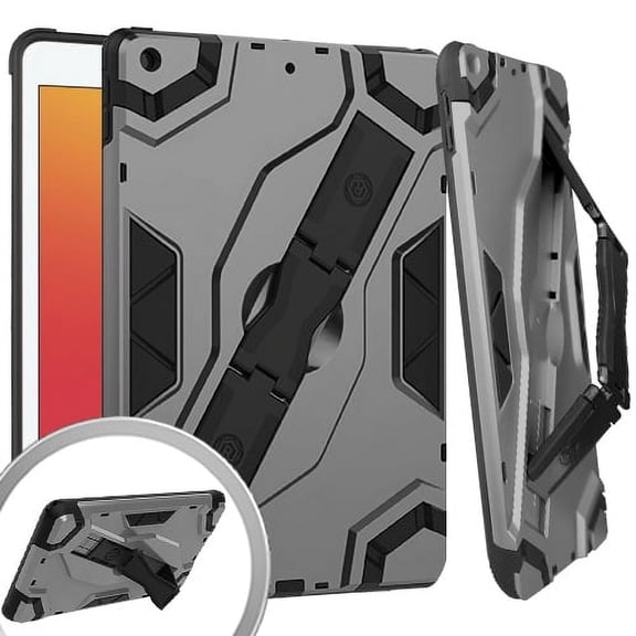 GSA Slim Case Stand Grey For Apple iPad 7 & 8 (10.2"), A2197,2200,2428,2602