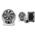 thumbnail image 1 of Ventilador Escritorio Portátil Con Solar Camping Ruido para Senderismo Pesca Rojo, 1 of 6