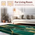 thumbnail image 2 of Ultra Soft Area Rug, Timeless Minimalist Stripe Arrangement, Non Slip, Stain Resistant, Washable Area Rugs for Living Room, Bedroom(Green, 3X5), 2 of 8