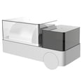 thumbnail image 3 of Caja De Pañuelos Estante De Papel Higiénico Multifuncional Estante De Almacenamiento Resistente Al Desgaste Cesta De Almacenamiento De Plástico Duradero Sin Perforación Para Baño Speravity HA021238-00, 3 of 7