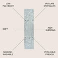 thumbnail image 2 of JONATHAN Y WSH309A-28 Maze Abstract Two-Tone Low-Pile Machine-Washable Blue/Cream 2 ft. x 8 ft. Runner Rug, Bohemian, Pet Friendly, Stain Resistant, Easy to Clean, for Living Room; Kitchen, Bedroom, 2 of 10