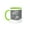 Green/White, variant on 3drose, Pet Labrador Dog Photo Artistic Rendering Chocolate Lab, 15oz Mug