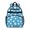 Baseballs and Stars Light Blue Pattern, variant on Baseballs and Stars Light Blue Pattern Cute School Backpack Bag for School with Padded Back and Adjustable Shoulder Straps 15.25"x11.5"x5.25"