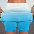 thumbnail image 3 of JBXKXYW Women Skorts Women's Pocket Pants Solid Color Mid Rise Culottes Short Skirt Leggings Casual Skirts for Women Tennis Skirts for Women With Shorts Skorts for Woman(Pink,XXXL), 3 of 6
