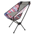 thumbnail image 1 of Silla de playa Ticfox portátil de aleación de aluminio Tela a cuadros Oxford Rojo, 1 of 14