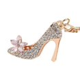thumbnail image 1 of 2pcs Rhinestone High Heel Keychain - Crystal Shoe Pendant Keychain Car Hanging Ornament High Heel Charm For Car Purse Bag Home Decor, 1 of 3
