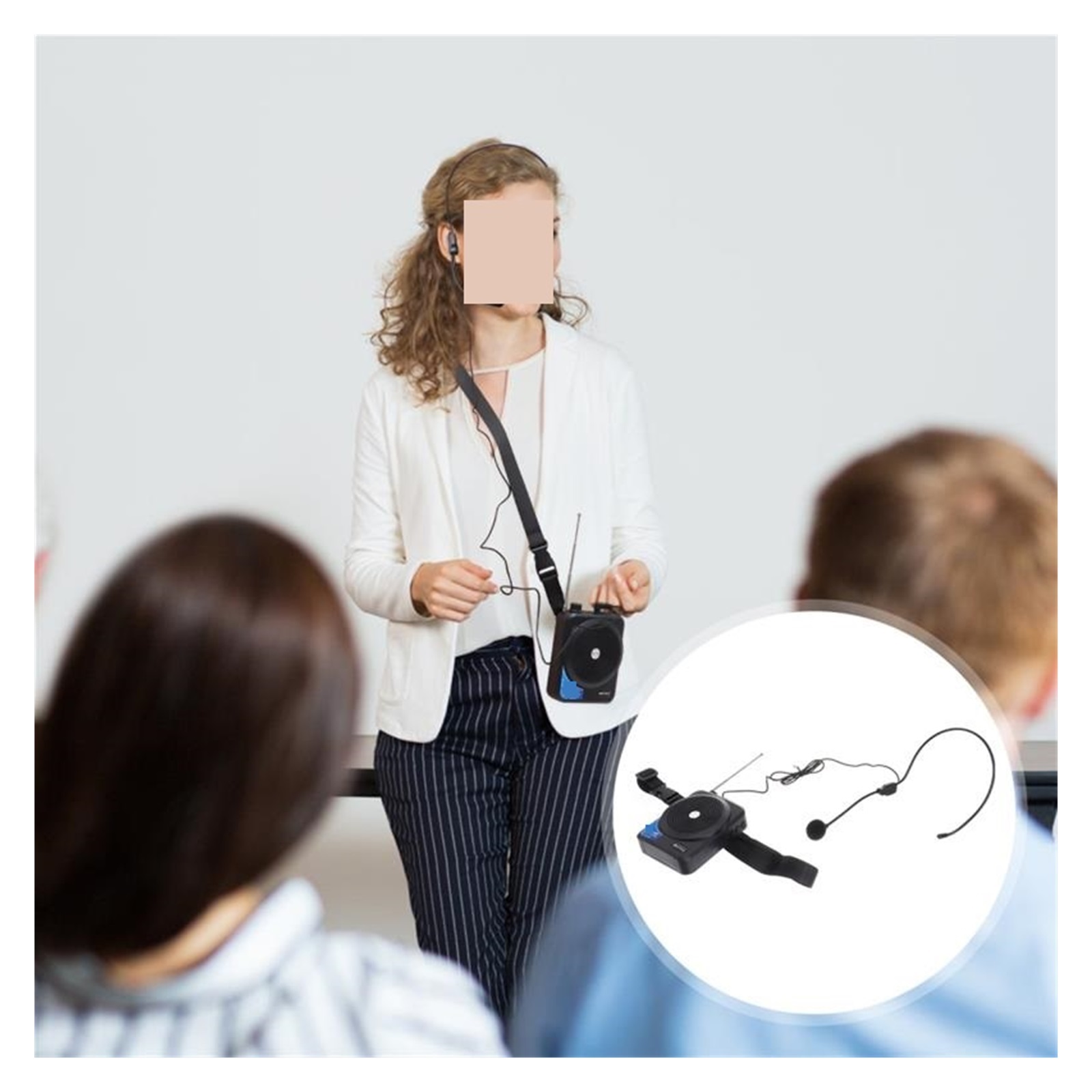 Portable Voice Amplifier Megaphone Mini Audio Speaker With Microphone Rechargeable Ultralight Loudspeaker For Teachers ,Easy to Operate