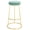 Seafoam/Gold, variant on SAFAVIEH Sabina Modern Style Round Bar Stool, Black/Gold (18.5 in. W x 18.5 in. D x 29.2 in. H)