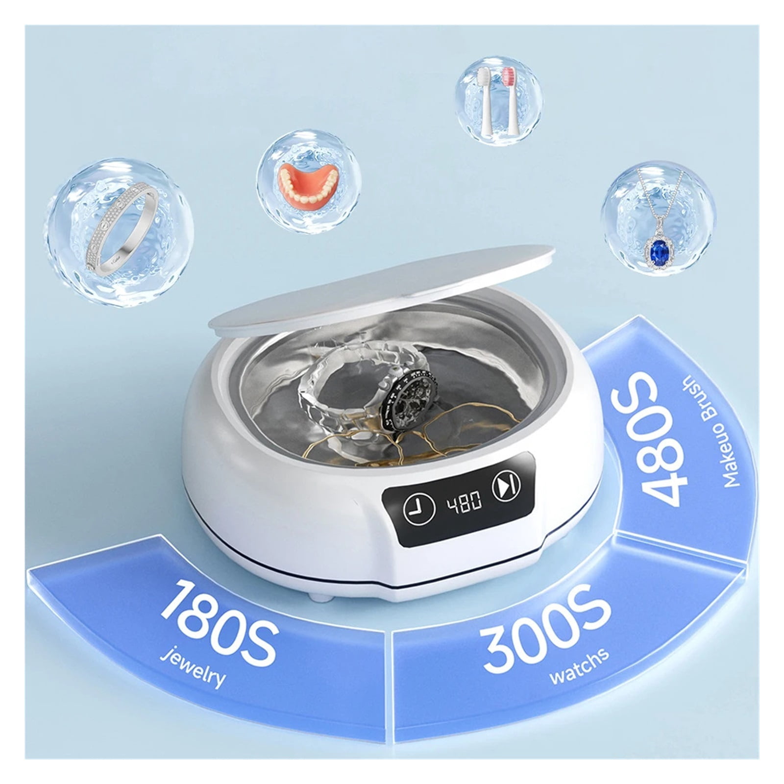 Ultrasonic Cleaner Ultrasound Glasses Jewelry Cleaner Ultrasonic Washing Bath for Household