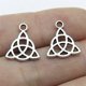 thumbnail image 2 of 20 Pieces Silver Triangle Celtic Knot Jewelry Making Charms Pendant Celtic Amulet Pendant, 2 of 3