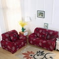 thumbnail image 3 of Shanna Stretch Sofa Slipcover Non Slip Couch Covers for 1 2 3 4 Seater and Sectional Couch, Sofa Furniture Protector(2 Seater,Red), 3 of 8