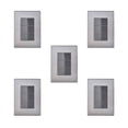 thumbnail image 1 of Placa Armada Inox 3 Apagadores Sencillos 1 Modulo Oxford 5Pz plateado 12cm, 1 of 3