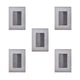 thumbnail image 1 of Placa Armada Inox 3 Apagadores Sencillos 1 Modulo Oxford 5Pz plateado 12cm, 1 of 3