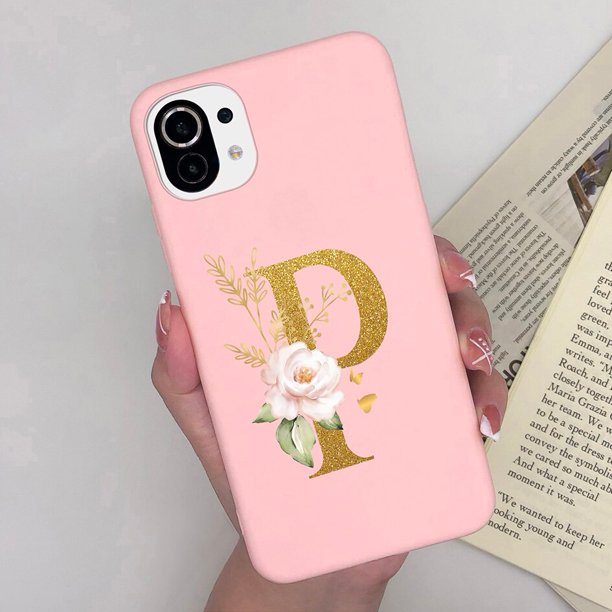 Funda a prueba de golpes para Xiaomi Mi 11 Pro, carcasa de silicona con letras florales Fivean unisex