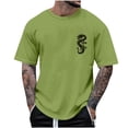 thumbnail image 2 of Vivianyo HD Short Sleeve Shirt for Men,Big Summer Fashion Casual Men's Round Neck Printed T-shirt Top, 2 of 4