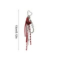 thumbnail image 3 of CaiTeLin Red Bow Keychain, Fashion Car Key Accessory, Cute Bow Tie Key Ring, Purse Charm with Red Bow, for Automotive Keys and Handbag Ornament, A, 3 of 6