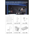 thumbnail image 2 of Organizador de pared con tablero perforado Zestify Revamp Your Space, color blanco, 2 of 6
