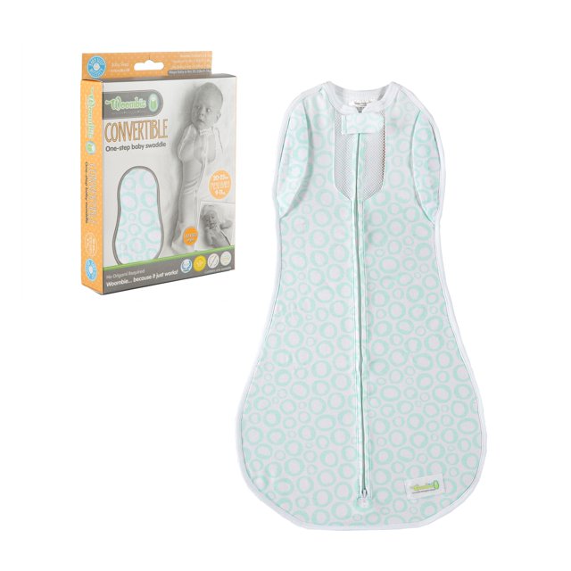 Woombie Convertible Nursery Swaddling Blanket Swaddle Converts to