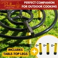 thumbnail image 3 of Paella Burner and Stand Set 24 Inch Triple Ring Propane Burner Outdoor Stove with Table Top Stand & Regulator Portable Gas Cooker Wok Burner for Camping Crawfish Boil Cooking Outdoor Paellera, 3 of 7