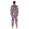 thumbnail image 4 of FORMRS Onesies Pajama for Adults Unisex Hoodie Winter Jumpsuit One Piece Sleepwear, Sizes S-2XL, Colorful Plaid, 4 of 7