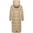 thumbnail image 3 of Marikoo Women's Calf-Length Quilted Fall & Winter Coat - Detachable Hood - Nadeshikoo XVI, 3 of 8