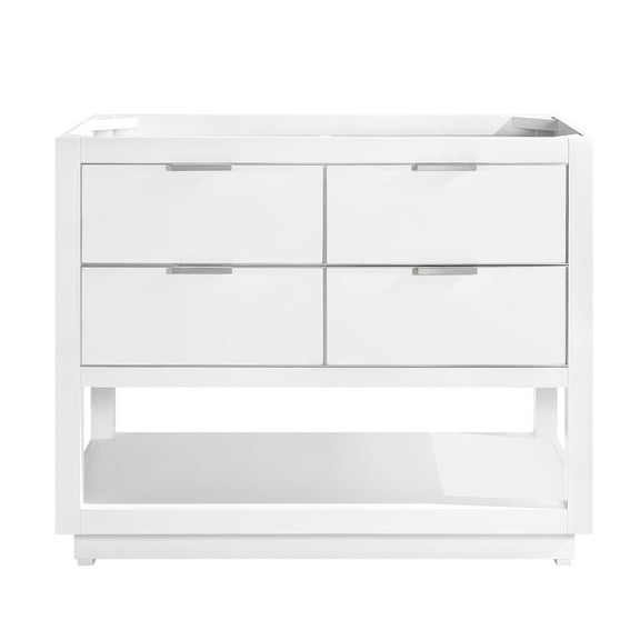 Avanity Allie-V42-S Allie 42" Single Free Standing Wood Vanity Cabinet Only - White