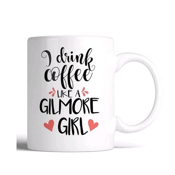 Taza de café de cerámica I Drink Coffee Like a Girl 350 ml