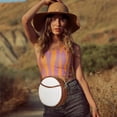 thumbnail image 6 of GAEKEAO Crossbody Bags for Women Vegan Leather Circle Cross Body Shoulder Purses with Adjustable Straps, 6 of 6