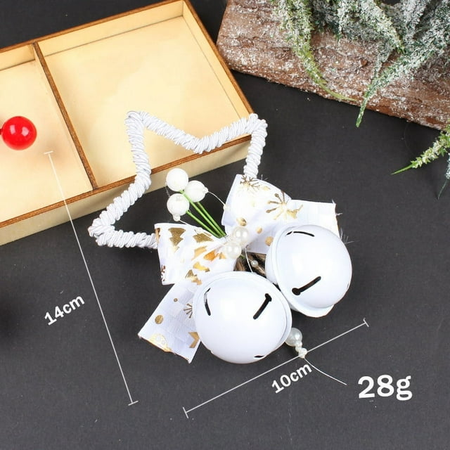 Recibirás 3 adornos de campanas navideñas, suficientes adornos de campanas rojas navideñas para satisfacer tu decoración de árbol de Navidad DIY.