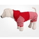 thumbnail image 1 of Suéter de Punto de Mascota Yinane L rojo Prendas de punto a rayas de perro mascota, 1 of 8