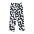 thumbnail image 4 of Daiia Daisies Flowers Women's Sleep Pant with Pockets and Drawstring,Pajama Pants-XX-Large, 4 of 9