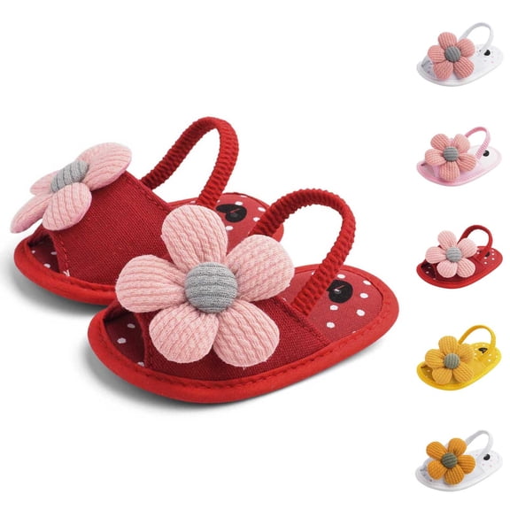 Baby Sunflower Soft Sole Sandals Cute First Walkers for Infant Toddler Boys Girls Summer Breathable Walking Shoes Non-Slip Yellow 13