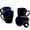 Blue and black, variant on bestone Coffee Mugs Set of 4，14 oz Large Coffee Mugs Set of 4, Ceramic Mugs with Handles,Coffee,Salad,Noodles etc Coffee Mugs, Microwave & Dishwasher safe，Multi-color