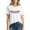 White-5, variant on Rutainlusire Graphic Tshirts for Women Ladies' Printed T-Shirt Short Sleeve Crew Neck Loose Fit Tee Shirts Tops