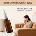 thumbnail image 4 of JJEAN-30ml (1oz) Amber Glass Nasal Spray Bottle with Press Spray Head Refillable Portable Fine Mist, for Saline Applications, 2 Pack Bottles and 4 pcs Pump Sprayer, 4 of 4